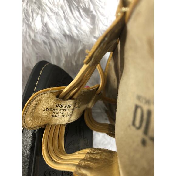 Alegria Women Pisa Beaded Leather Sandals 37 Slide Wedge Flip Flops - Picture 6 of 6